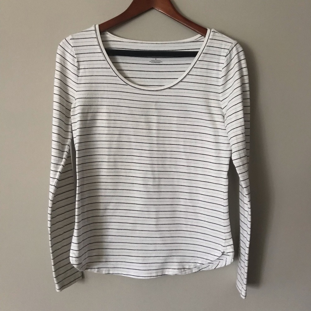 Ann Taylor long sleeve striped shirt